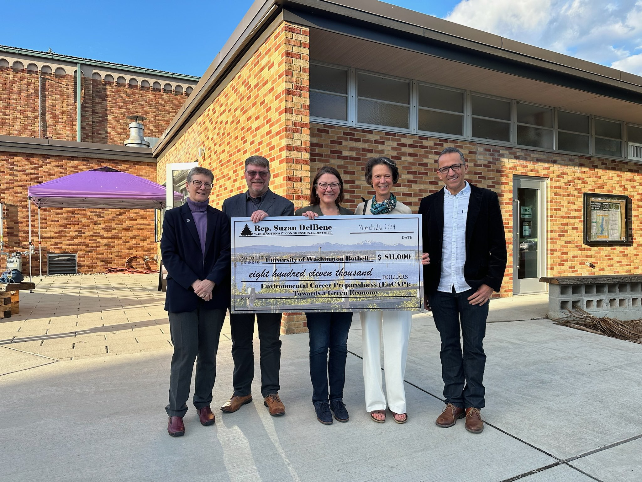 DelBene joins UW Bothell for the grand opening of their new Environmental Education & Research Center!