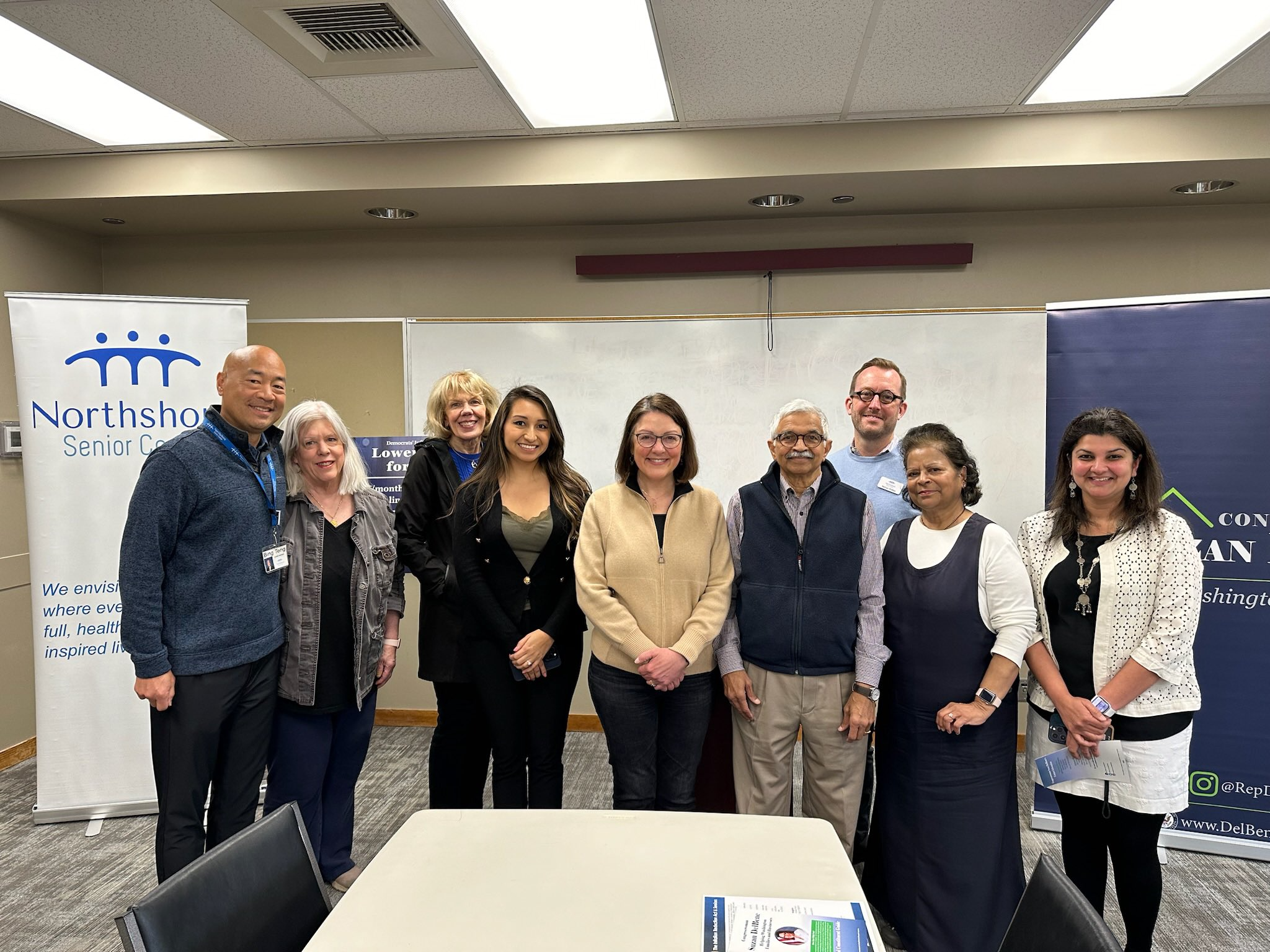 DelBene visits the Northshore Senior Center to answer questions from seniors and discuss work to lower health care costs.