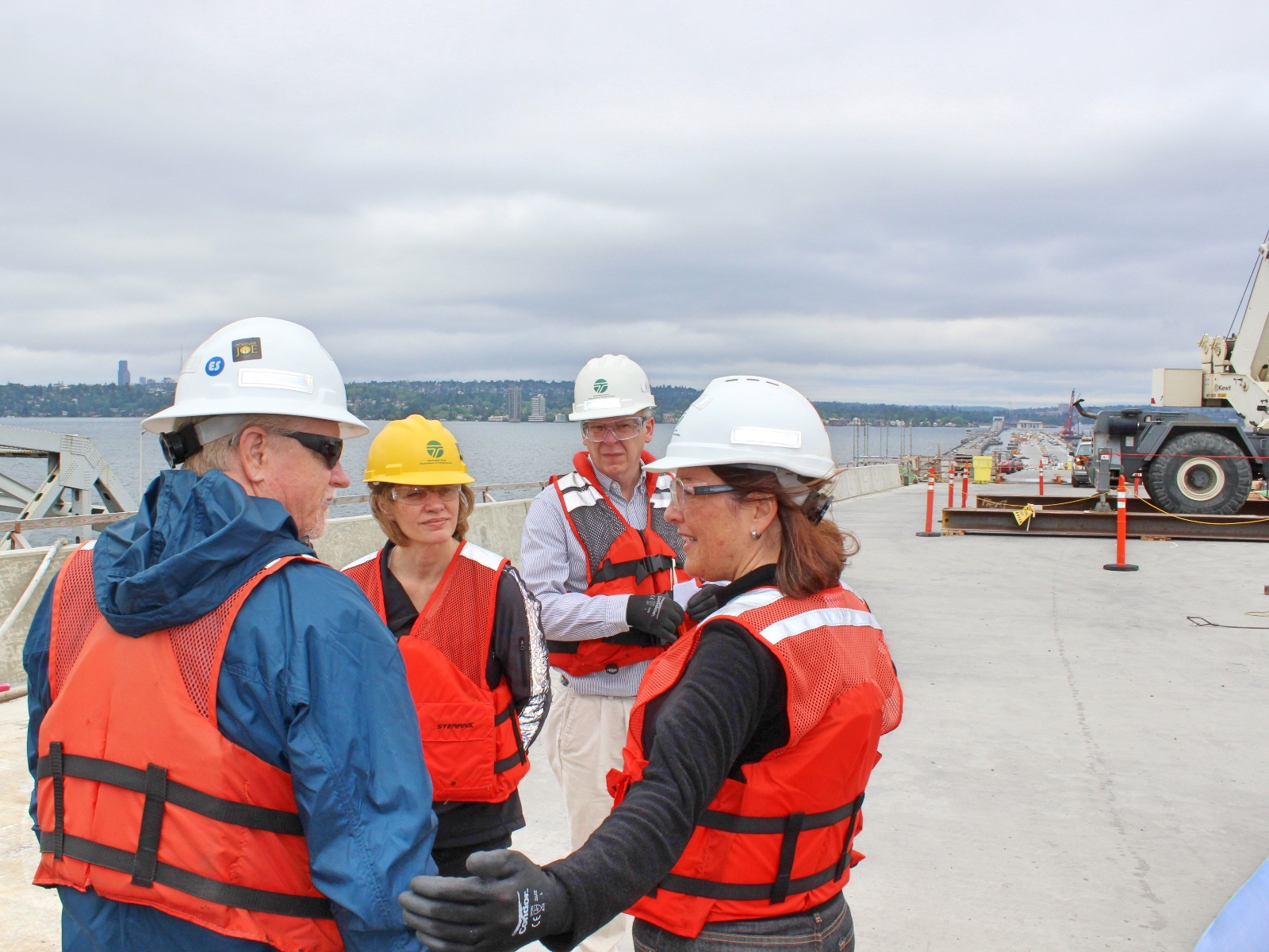 Congresswoman Suzan DelBene at a port